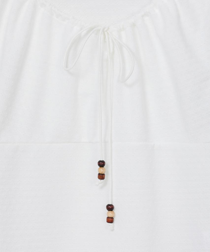 BAUF Shirred Layered Long Sleeve [White]