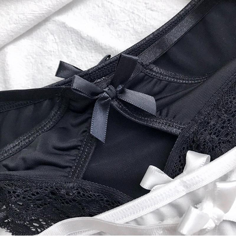 Трусы из ледяного шелка, сексуальные кружевные трусы с перекрестным поясом, соблазнительные легкие роскошные футболки с низкой талией, сексуальные полые стринги, женские трусы, сексуальные трусики