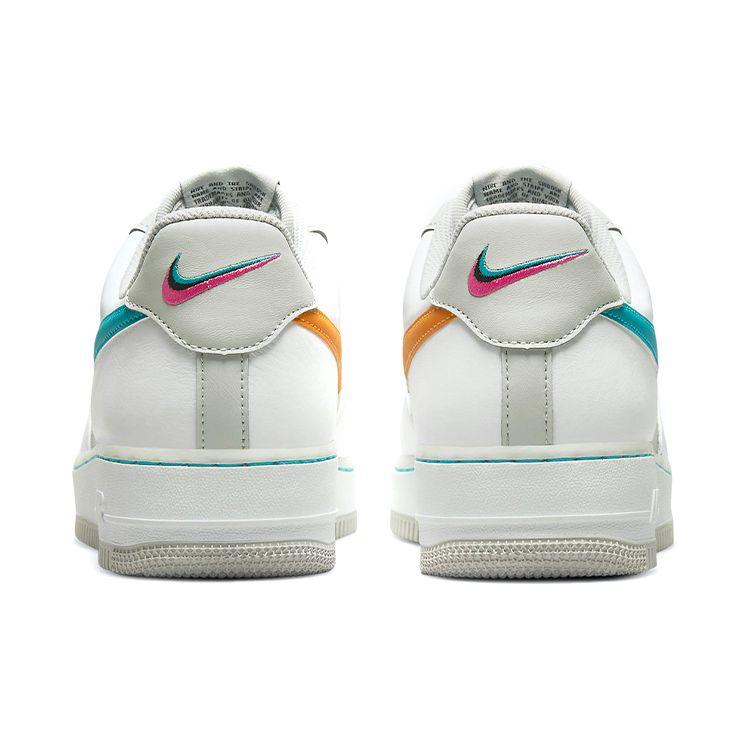 NBA x Nike Air Force 1 07 LV8 75-я годовщина - Spurs Мужские кроссовки Белый Серо-туманный Солнечный циферблат DC8874-100