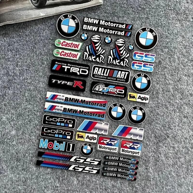 Popular New Motorcycle Stickers Suitable For BMW Modified Decals Shock Absorber Fuel Tank Side Box Tail Box Reflective Stickers
