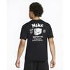 Nike Спортивная футболка с буквенным принтом Dri-Fit UV, мужские топы, черная DX0907-010