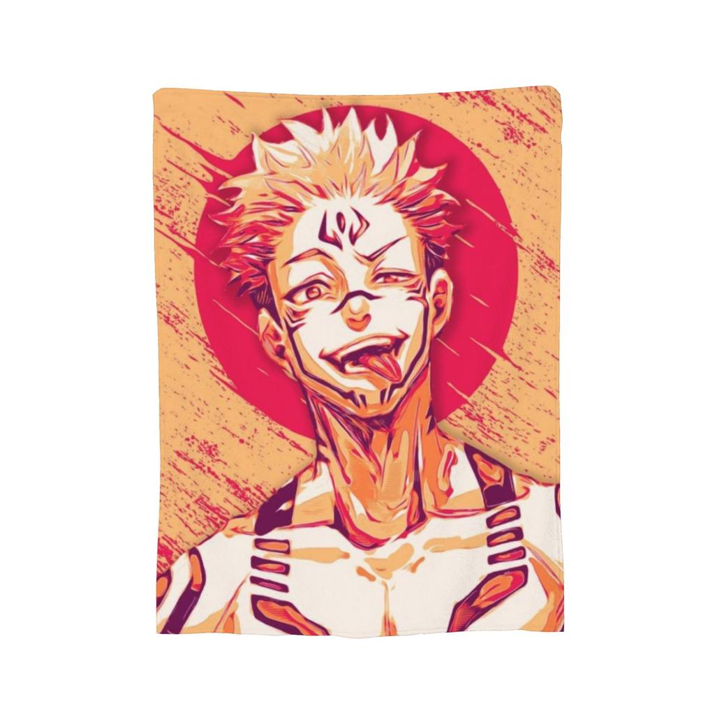 Jujutsu Kaisen Blankets Fleece Summer Air Conditioning Multi-function Lightweight Thin Throw Blanket Bedding Throws
