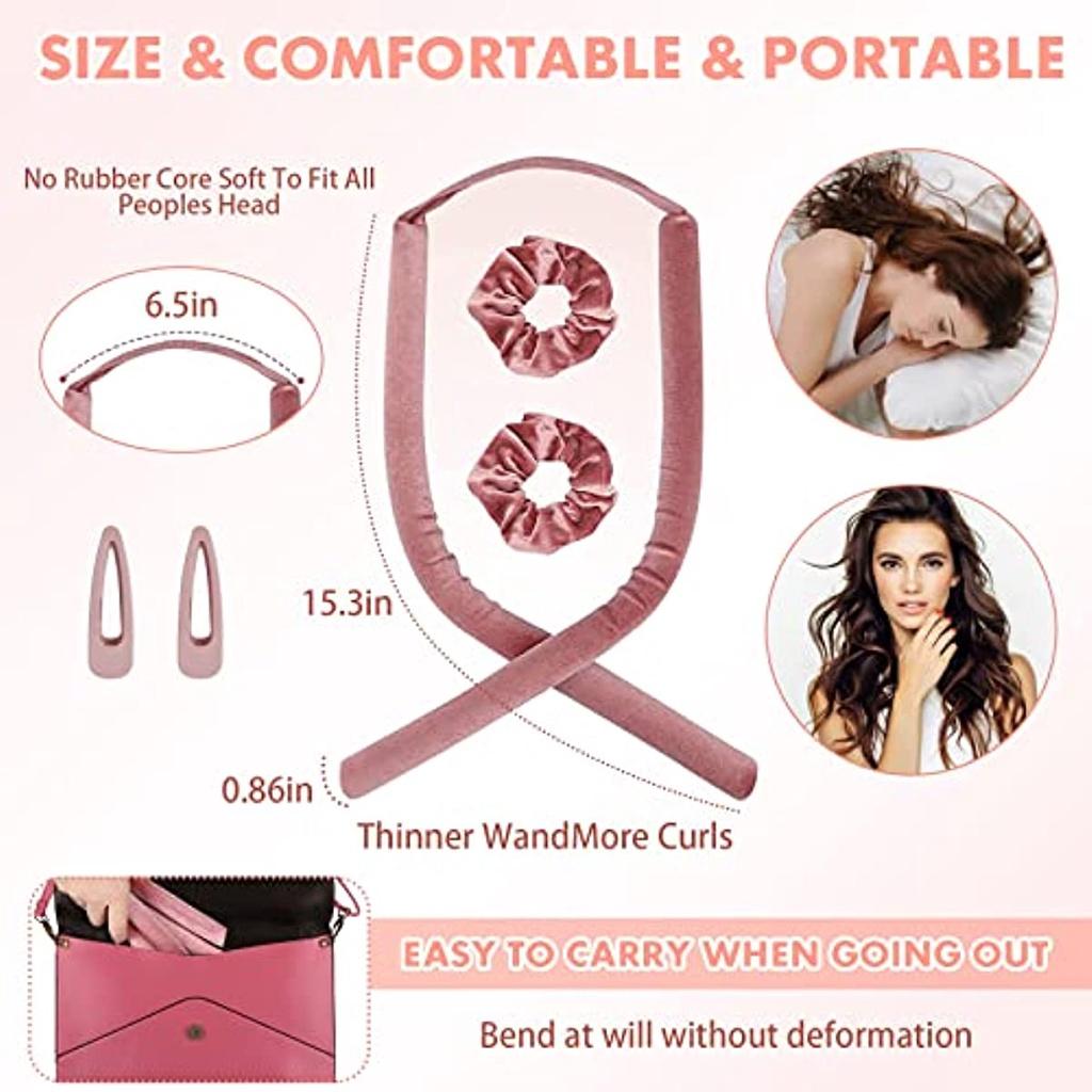 Щипцы для завивки длинных волос, щипцы для завивки волос, повязка на голову, бархатные щипцы для завивки волос, мягкие щипцы для завивки волос, повязка на голову, не требующие нагревания, длинные бигуди для волос, повязки на голову, средние волосы, длинные бигуди для волос