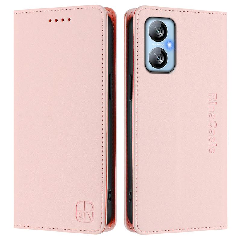Роскошный кожаный чехол для ITEL A50C/A80/P38/A50/A48/RS4/S24/P55 Plus/A70/A05S RFID-блокировка слотов для карт Магнитная подставка для притяжения Ударопрочный откидной чехол