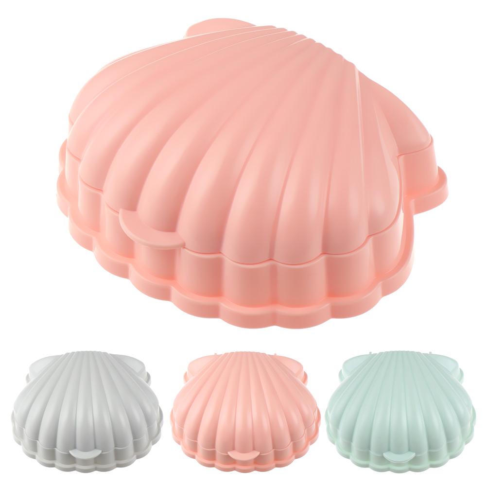 Home Travel Bathroom Accessories Container Shell Shape Storage Case Soap Box Soap Dish Drain Rack