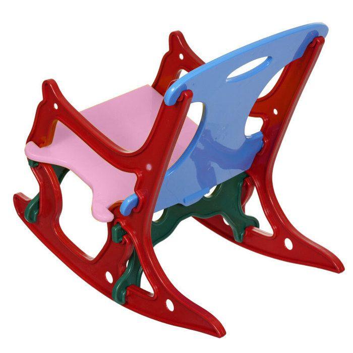 TONI – Chaise à bascule enfant 3-en-1 (chaise, bascule, puzzle), intérieur/extérieur, plastique, 30×50×50 cm, 25 kg