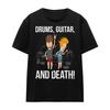 Beavis & Butthead Унисекс Взрослая Футболка Барабаны Гитара и Смерть