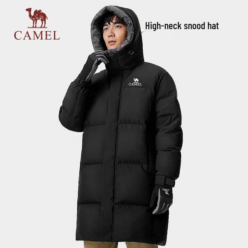 Camel A23CAPN115 Унисекс Пуховик средней длины с капюшоном