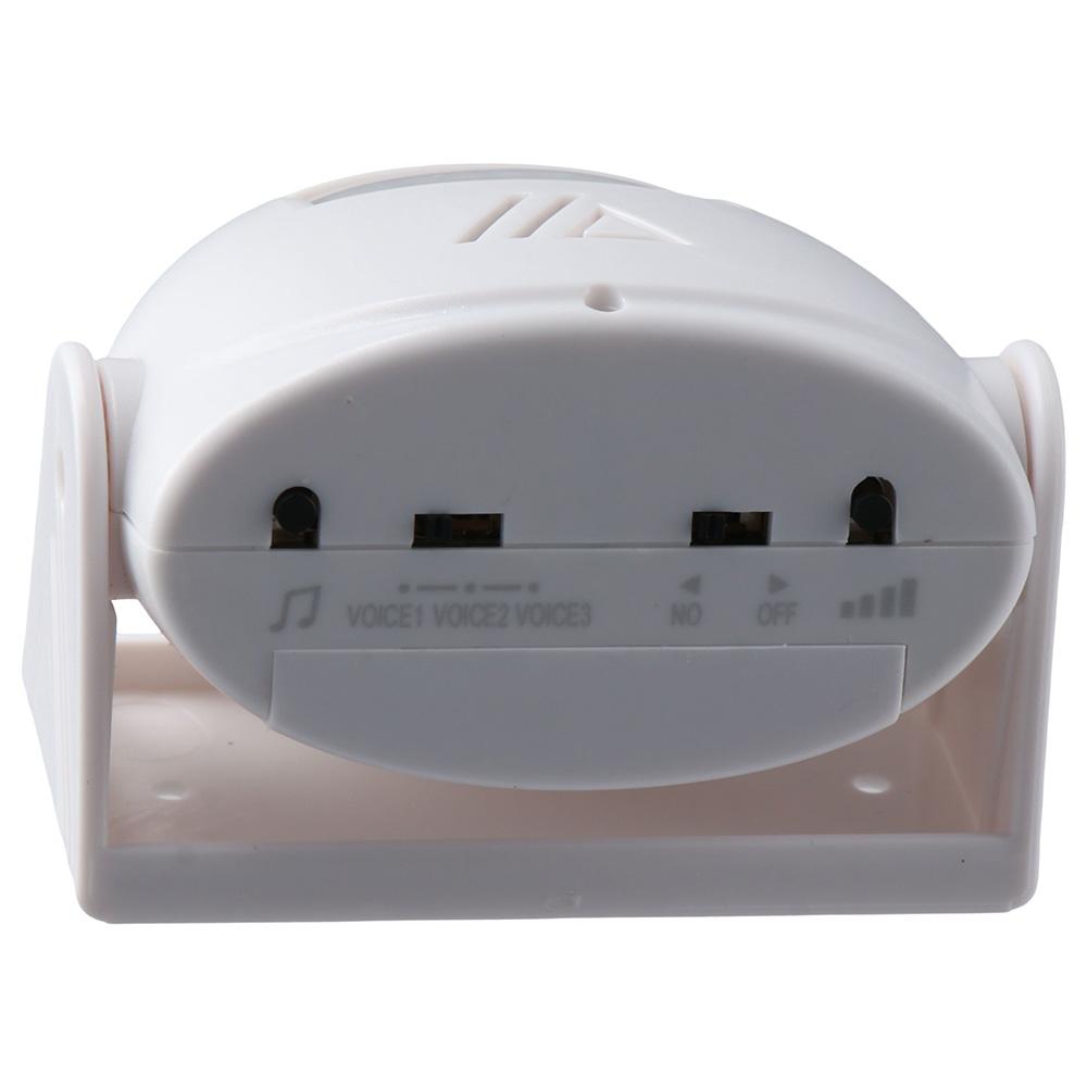 Пластиковый интеллектуальный датчик дверного звонка Белый Входная сигнализация Прочный звонок-сигнализация Дверной звонок Дома