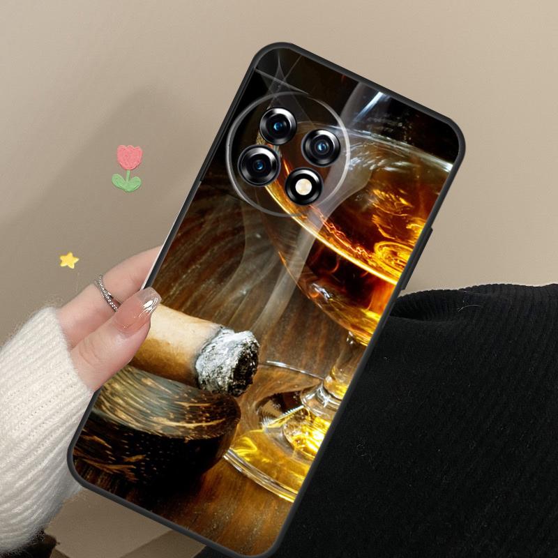 Smoking Cigar Case For OnePlus 13 15 13R 13T 12 12R 11 10 Pro 10T 8T Nord 5 CE 2 3 4 Lite N20 N30 Cover