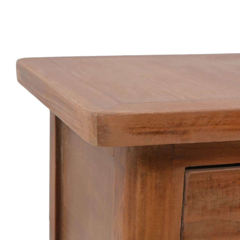 Nightstand Solid Pine Wood 40 x 29 x 68 cm Brown