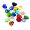 Loose Spacer Beads 10pcs Multicolor 14mm Craft DIY Crystal Heart Accessories Glass Pendants Charms Jewelry Making Accessories