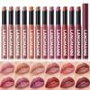 12 Colors Matte Lipstick Pen Waterproof Nude Lip Gloss Makeup Long Lasting Non-stick Cup Sexy Women Velvet Red Lip Tint Cosmetic