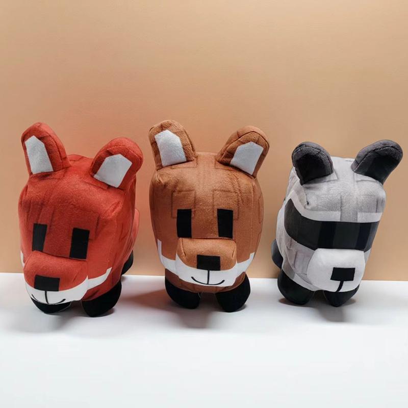 Игра Вырасти Сад Маленькая Игра Подушка Брелок Енот Рыжая Лиса На Подарок На День Рождения Плюшевая Пиксельная Модель Животного Украшение Игровой Сувенир