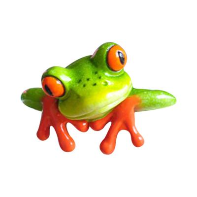 Кулон из смолы, забавные смоляные лягушки, декор, 3D ремесленная фигурка лягушки, украшение для стола