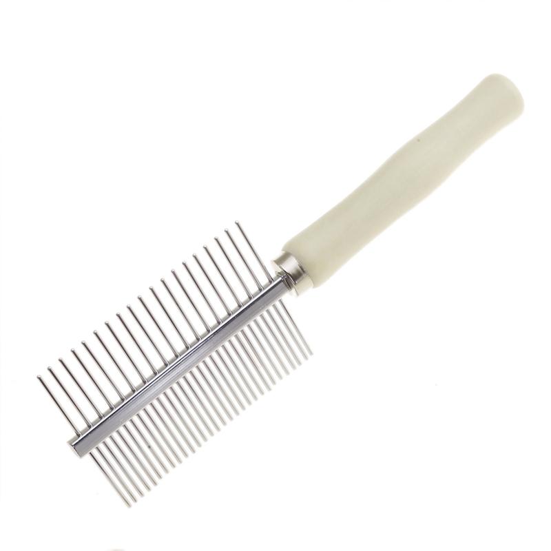 Pet Hair Remover Cat Hair Comb Grooming Wooden Handle Cat Comb Smooth Hair Dog Brush