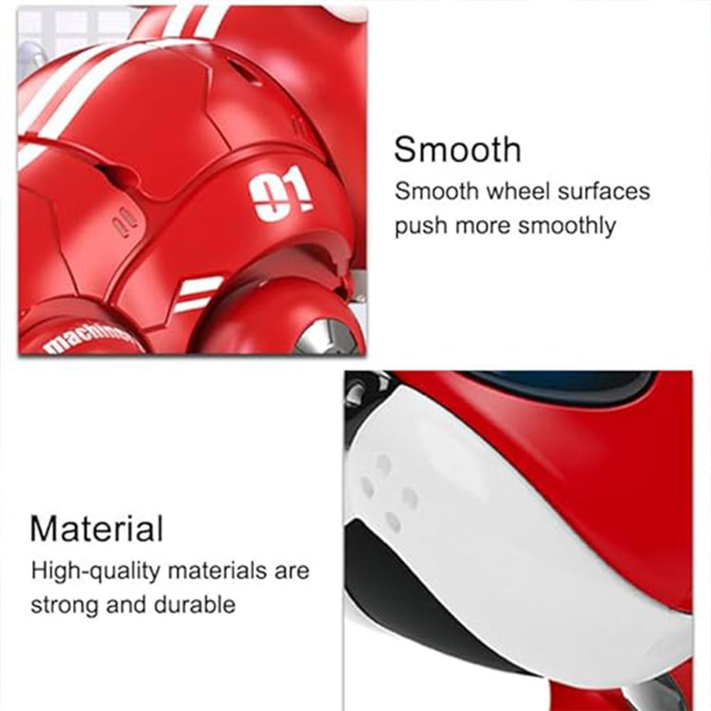 V01Violent Dog с подвижной головой и конечностями, музыкальная игрушка-робот, собака, красная и синяя, детская интеллектуальная механическая собака, электронный питомец