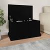 VidaXL Black Storage Box 70x40x38 Cm Engineered Wood 816505