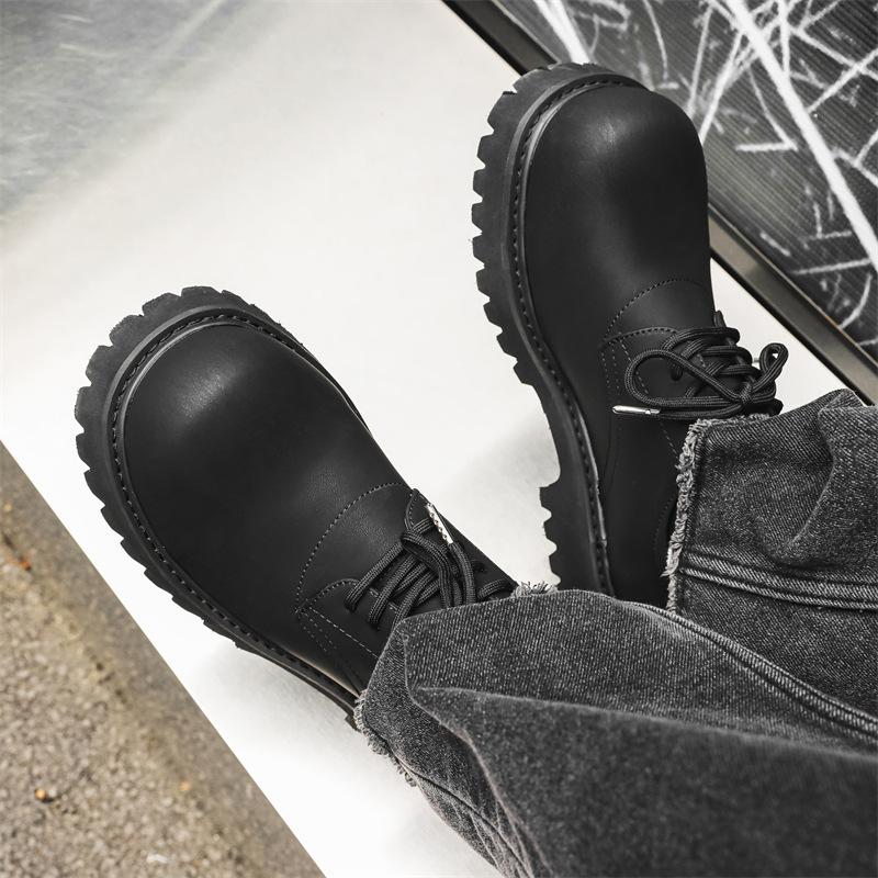 Туфли Paris Derby мужские и женские, высококачественные, минималистичные, ветро-угольно-черные, с большой головкой, кожаные туфли, повседневные мокасины для поездок на работу 1026-J