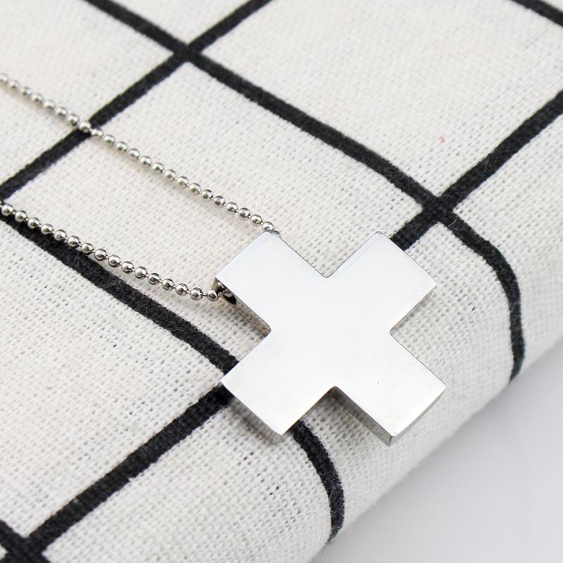 Подвеска-крест из нержавеющей стали Аниме ЕВА Кацураги Мисато Ожерелье для женщин Косплей Украшения Цепочка с бусинами Шармы Амулет Ожерелья CLE