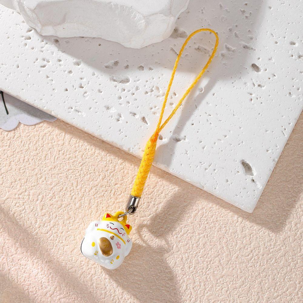 Подвески для телефона Манеки Неко Цепочка для телефона в китайском стиле Брелок с котом удачи Креативный подарок