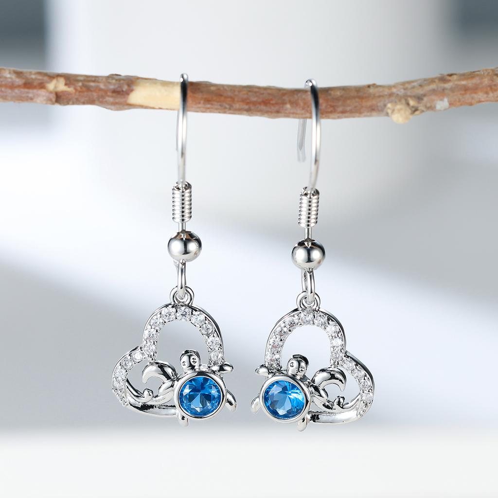 Прекрасные серьги-подвески с изображением черепахи для женщин, вечерние серьги для банкета в качестве ювелирного подарка для лучших друзей