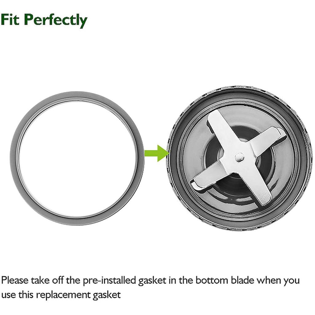 Blender Replacement Parts Cross Blade & Seal Ring Blade for Nutribullet 600W/900W Blender Extractor Blade Accessories