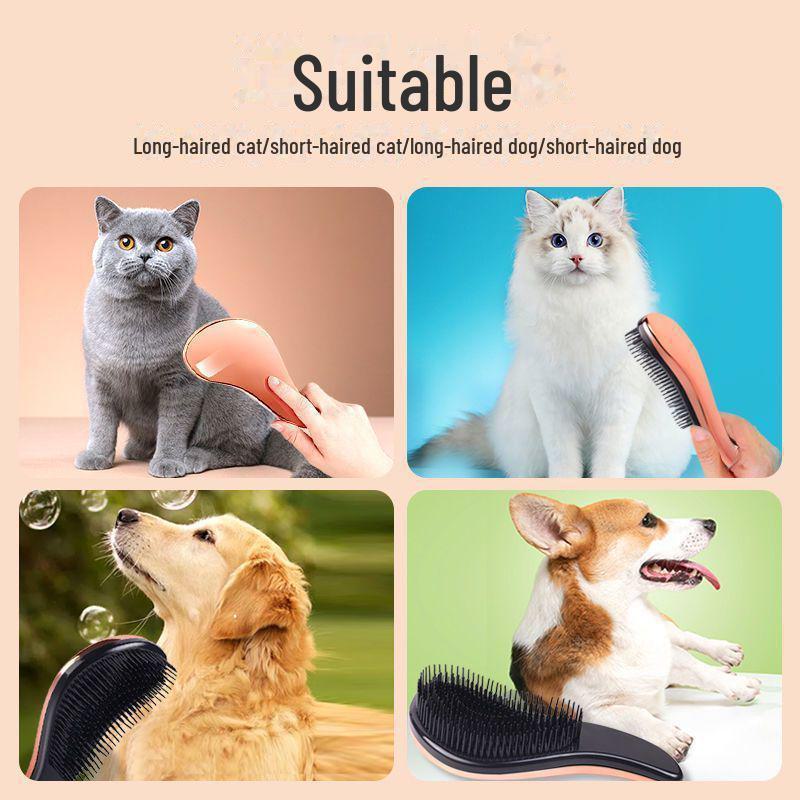 Массажная расческа Teddy Pet для ухода за собаками - пушистая шерсть и инструмент для чистки