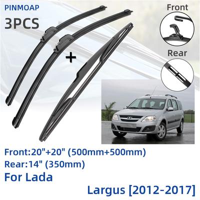 Для Lada Largus 2012-2017 передние и задние щетки стеклоочистителя резак аксессуары J Hook 2012 2013 2014 2015 2016 2017