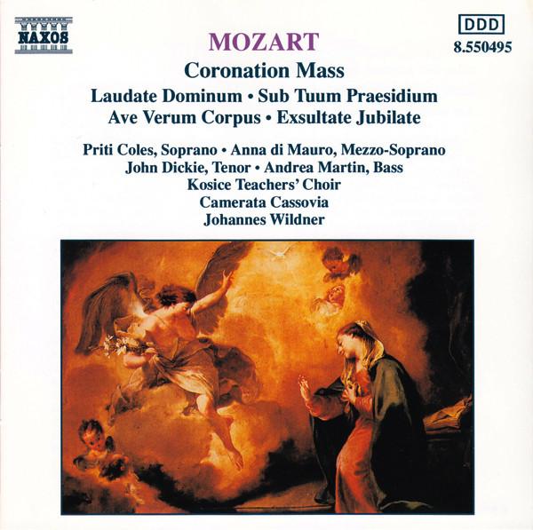 CD ВОЛЬФГАНГ АМАДЕЙ МОЦАРТ PRITI COLE Коронационная месса Laudate Dominum 8550495 Naxos 1991 Европа Классика Б/у