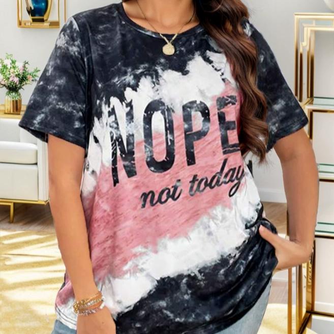 2025 New Positioning Letter Printed Loose T-shirt