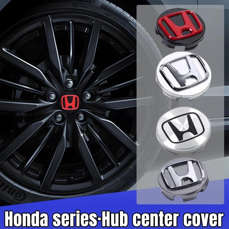4PCS 58/62/69mm Car Hub Cap Decor Sticker Badge Wheel Center Cover Decal Auto Modification Accessories For Honda Civic Accord