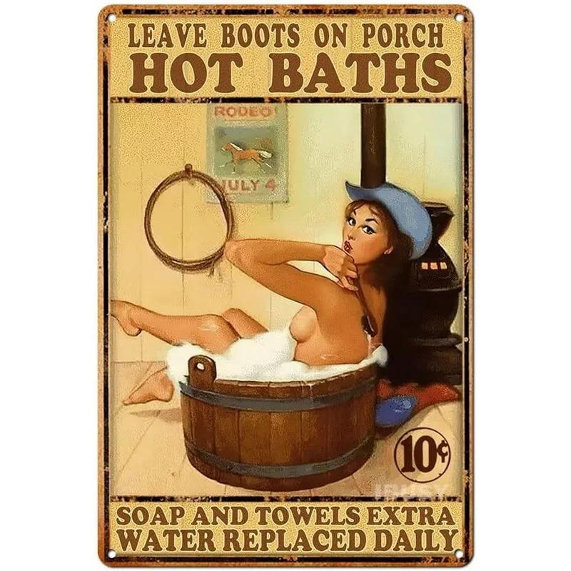 Ретро Металлические Жестяные Таблички Кот Собака Мыло для Ванны Мой Лапу Пузырьковые Постеры Винтажные Туалет Пещера Бар Дом Ванная Комната Настенные Декоративные Таблички
