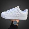 Unisex Shell Toe White Sneakers - Spring & Autumn Fashion for Men and Women, Trendy Casual Shoes for Students.