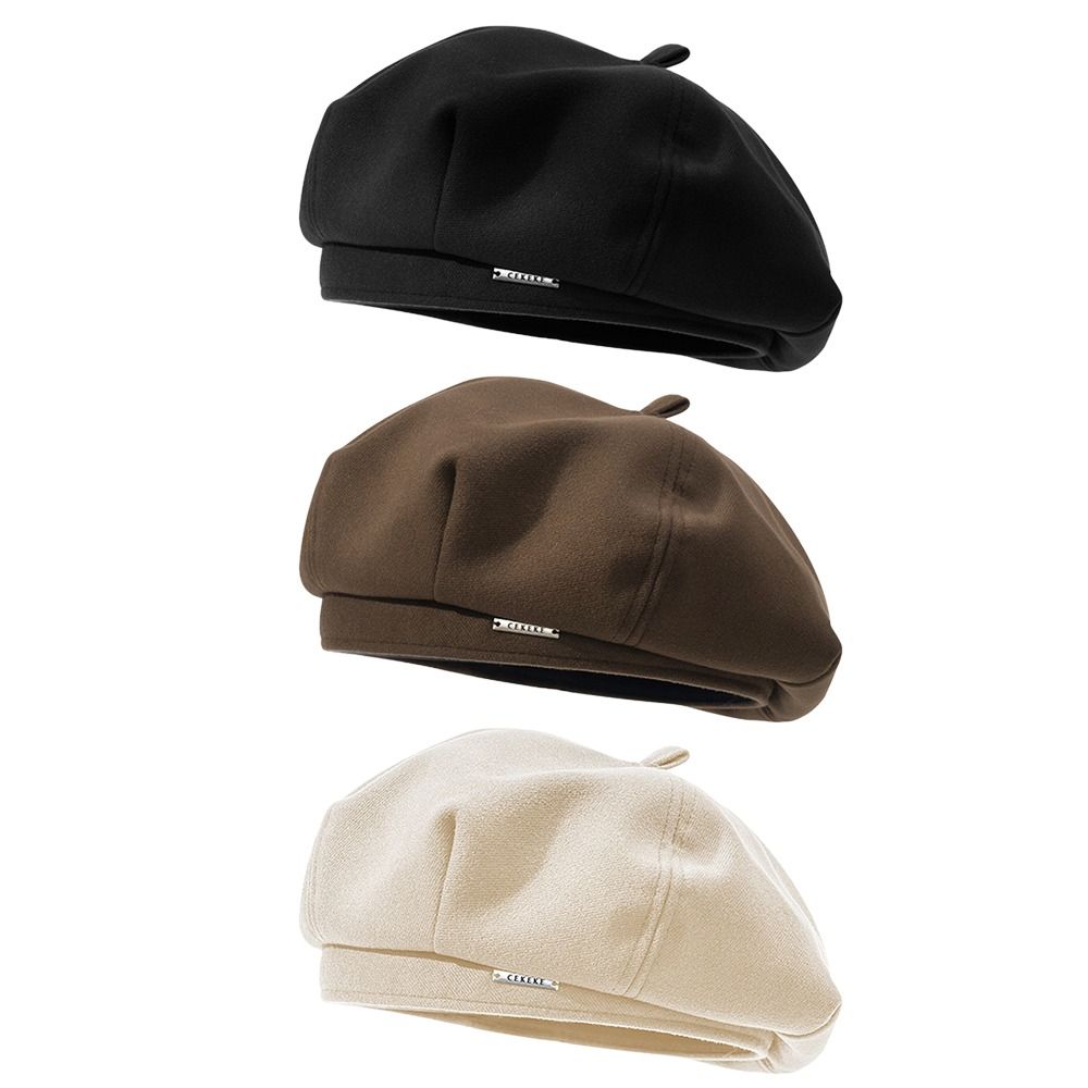 Elegant Beanie Retro Vintage Felt Berets Beret Hat Flat Cap Hat Beret Cap