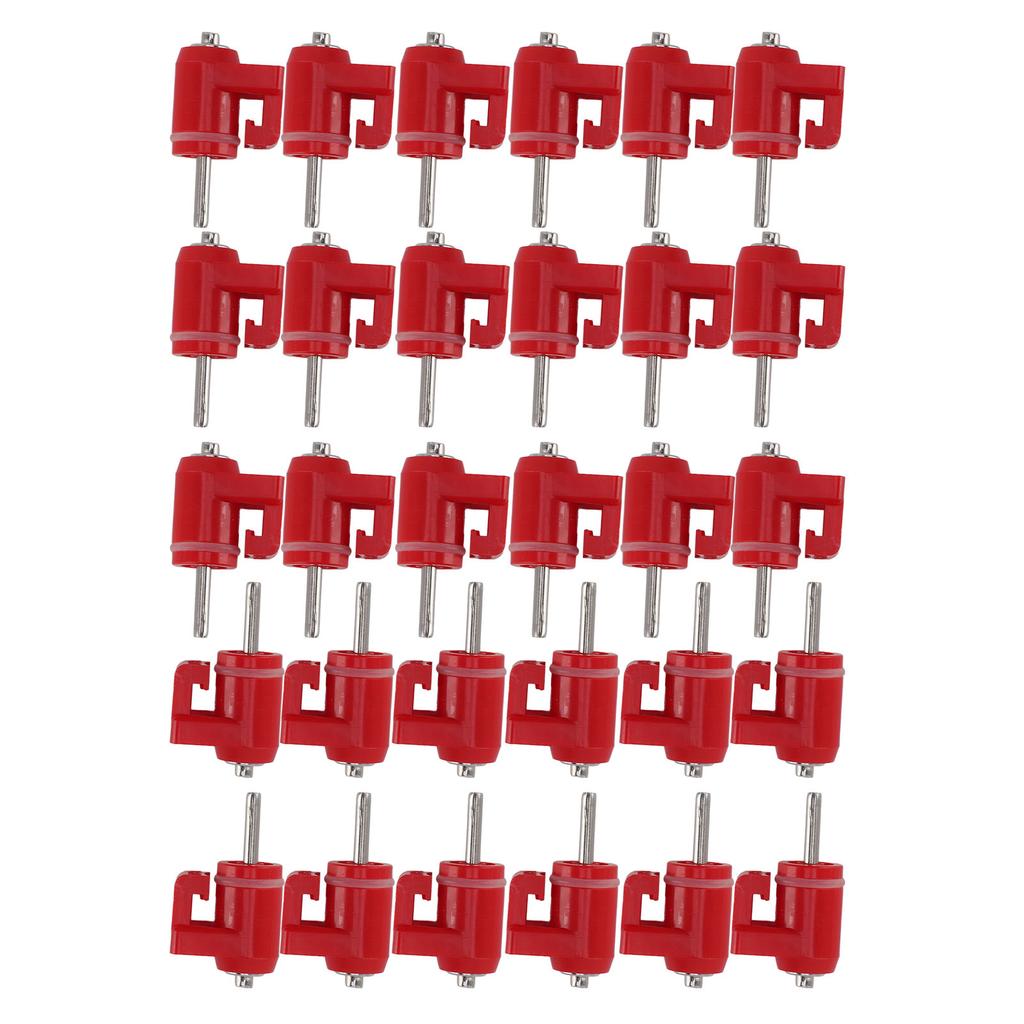 30 шт. Ниппельная поилка для кур, Ниппельная поилка для птицы, Аксессуары для улицы, Красная головка