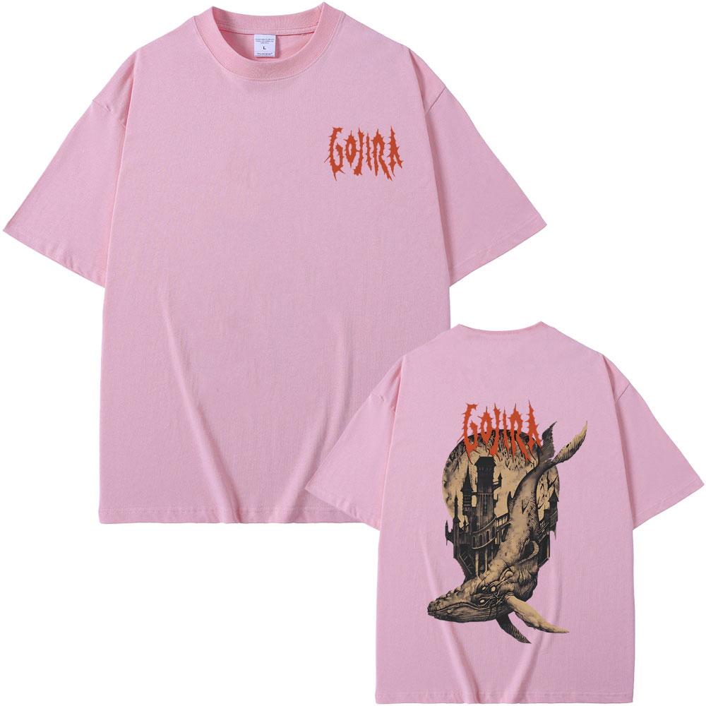 Французская метал-группа Gojira From Mars To Sirius Flying Whales Винтажная рок-футболка Унисекс Мода Оверсайз Уличная одежда