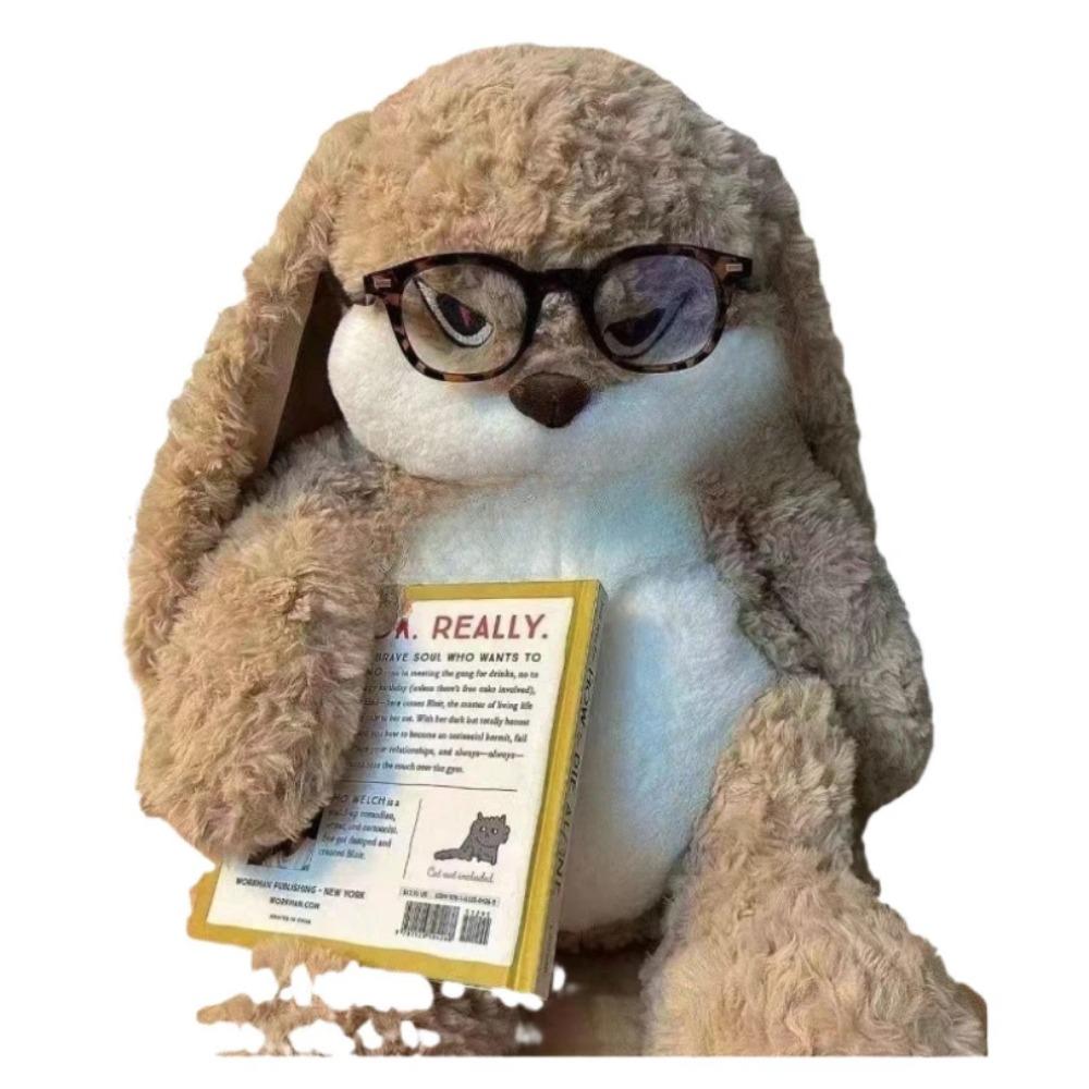 Large Size Angry Rabbit Plush Toy Cute Animal Plushie Doll Kawaii Stuffed Soft Toys Model Room Decor Birthday Gifts