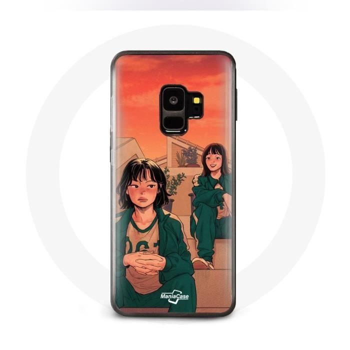 Case for Samsung Galaxy S9 Squid Game Kang Sae Byeok Number 067 And Ji Yeong Number 240