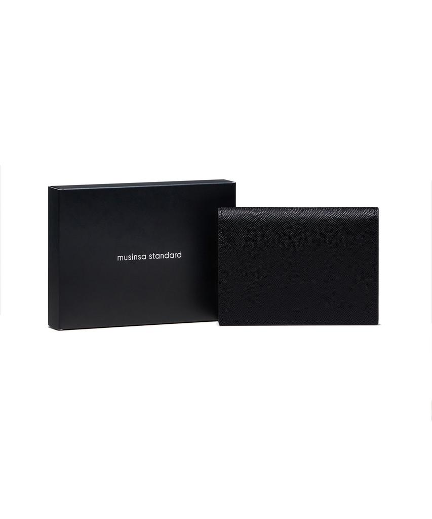 Musinsa Standard Saffiano Leather Business Card Wallet [Black]
