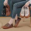 2025 New Women's Round Toe Casual Lace-Up Soft Leather Shoes - Spring & Autumn Wear-Resistant Flat Soles