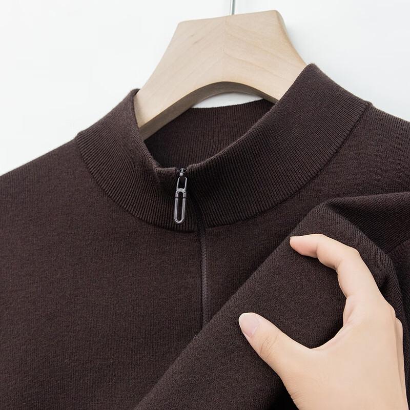 Мужской пуловер с воротником-стойкой на молнии YTMTST6761