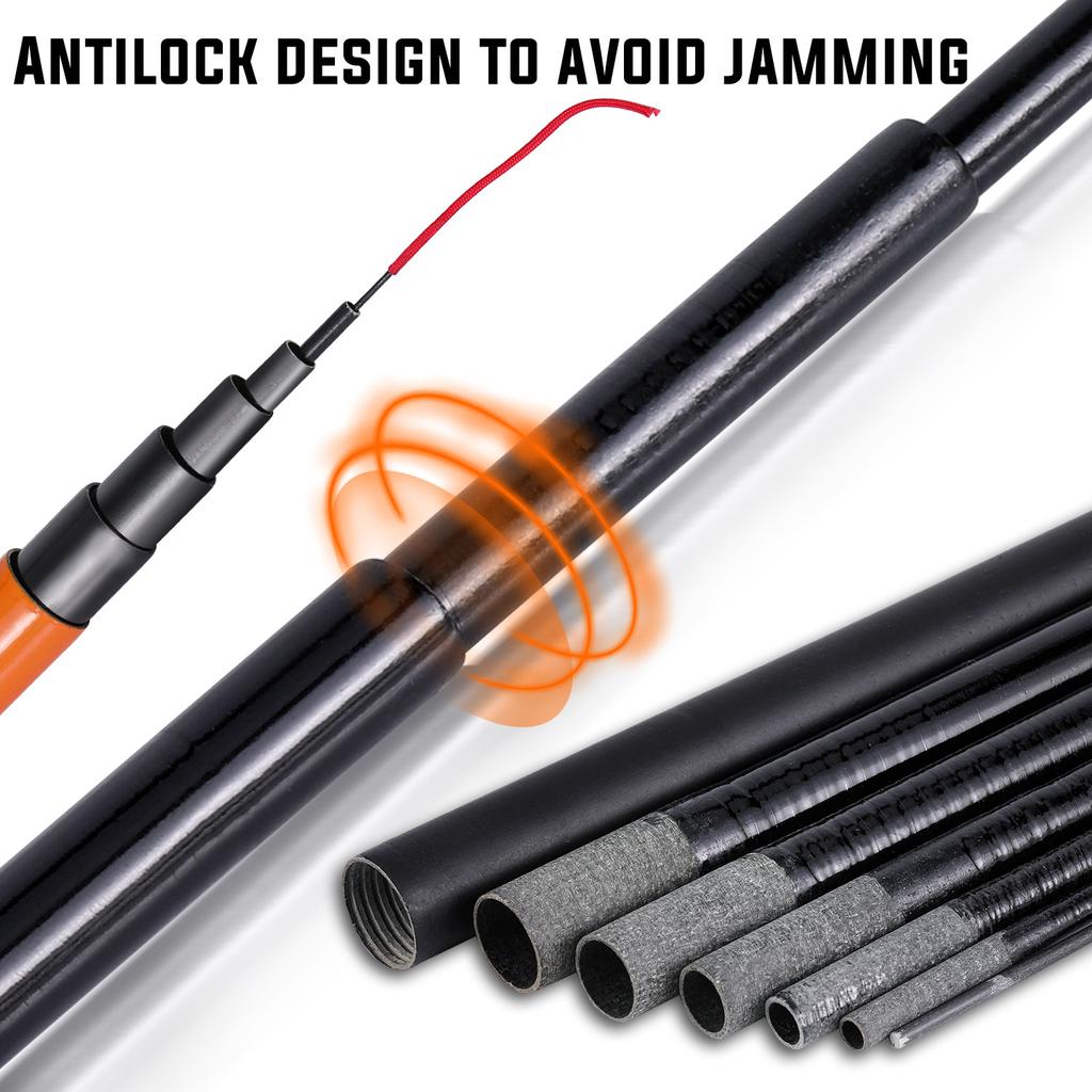 SOUGAYILANG Дорожная портативная телескопическая удочка 2,7-5,4 м, литейная удочка из углеродного волокна, спиннинговая удочка
