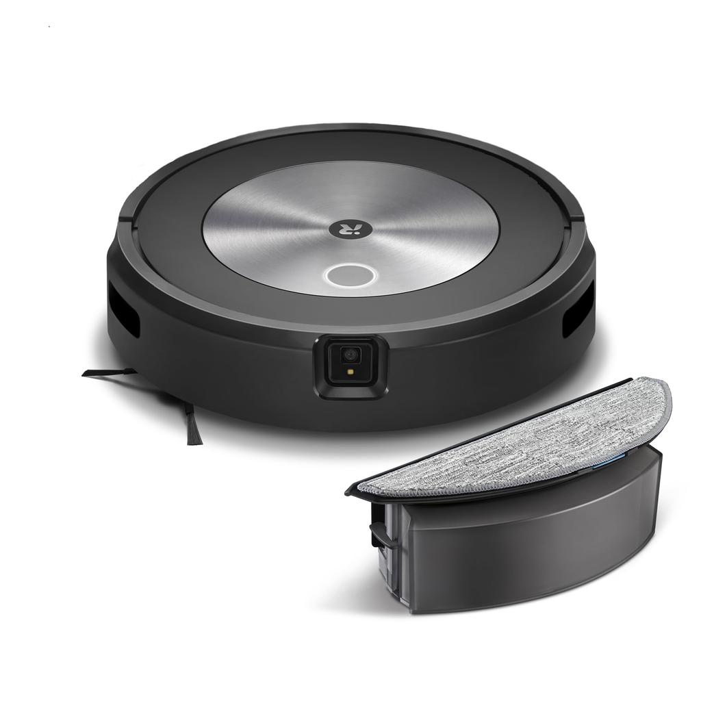 Roomba Combo J5 Robot Vacuum Cleaner iRobot Completes Vacuuming and Wiping In One Thin Silent Strong Automatic Alexa Tatami J517860 Fully Go,