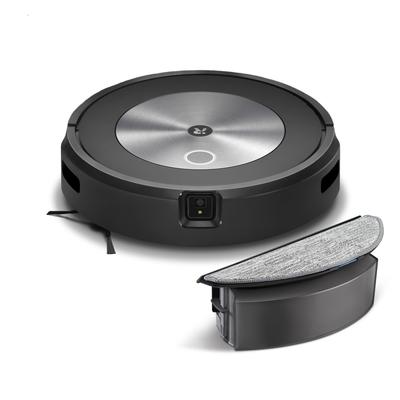 Робот-пылесос Roomba Combo J5 iRobot выполняет уборку и протирание в одном тонком бесшумном прочном автоматическом режиме Alexa tatami j517860 полностью готов к работе,
