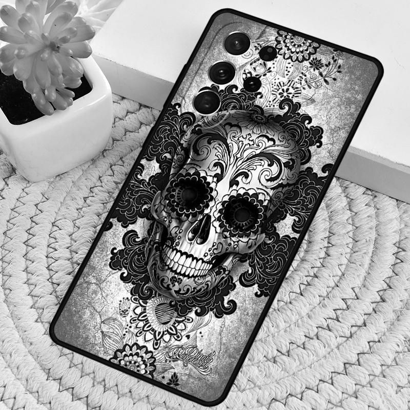 Силиконовый чехол для телефона с мексиканским сахарным черепом для Samsung Galaxy note 10 pro S26 S25 S24 S23 S22 S21 Plus S25Ultra Capa Cover