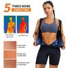 Women's Short Sleeve Sauna Sweat Suit with Tummy Control Waist Belt