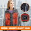 USB Одеяло с подогревом Электрическая шаль Накидки Обогревающее одеяло для колен Плед Изоляция Подогреваемая теплая подушка 5 В Открытый кемпинг Спальный лист