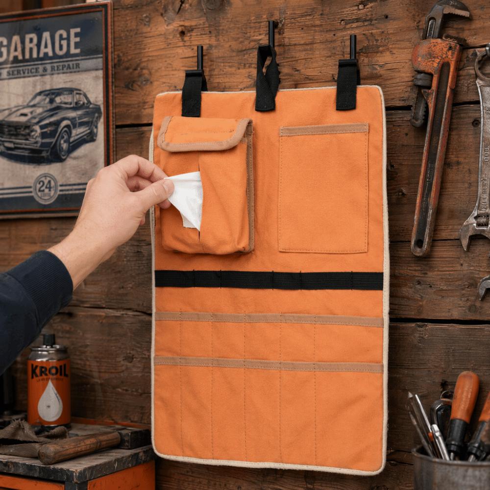 Multifunction Hanging Storage Bag Canvas Camping Gear Organizer Space Saving Bag For Camping