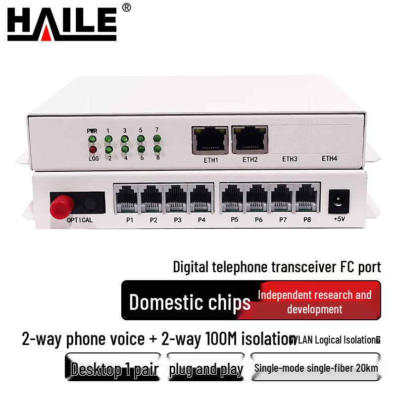 HAILE Цифровой телефонный оптоволоконный мультиплексор